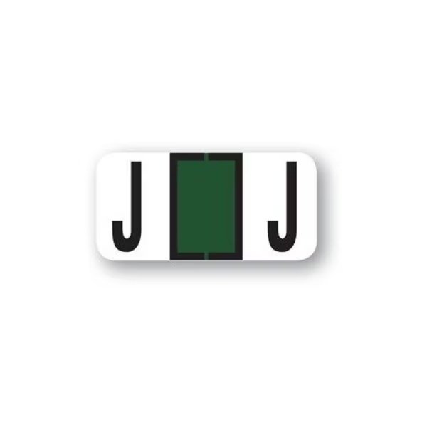 File Right Color-Code Alphabet Labels - Ringbook, 1 Each: J, Asp, Mfr#: 385-J